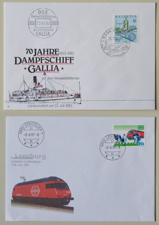 2 Sonderbriefe 1983 70 J Gallia Und 1997 Lok Taufe Kaufen Auf