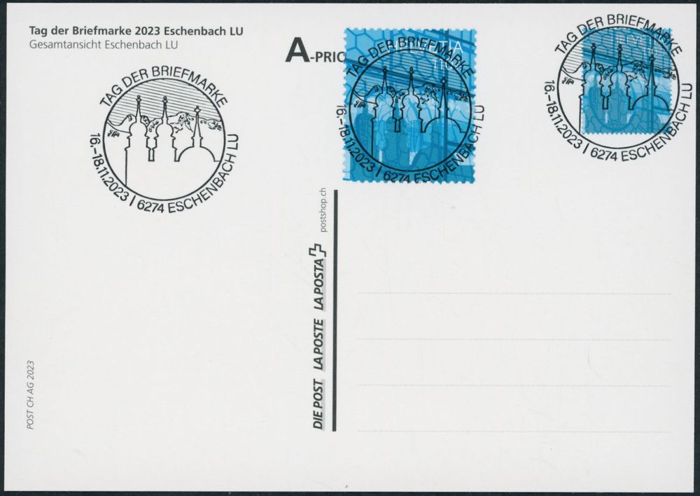 Tag Briefmarke Eschenbach Combo Karte Voll Kaufen Auf