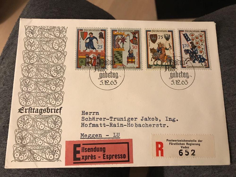 Ersttagsbrief Fürstentum 1963 Kaufen auf Ricardo