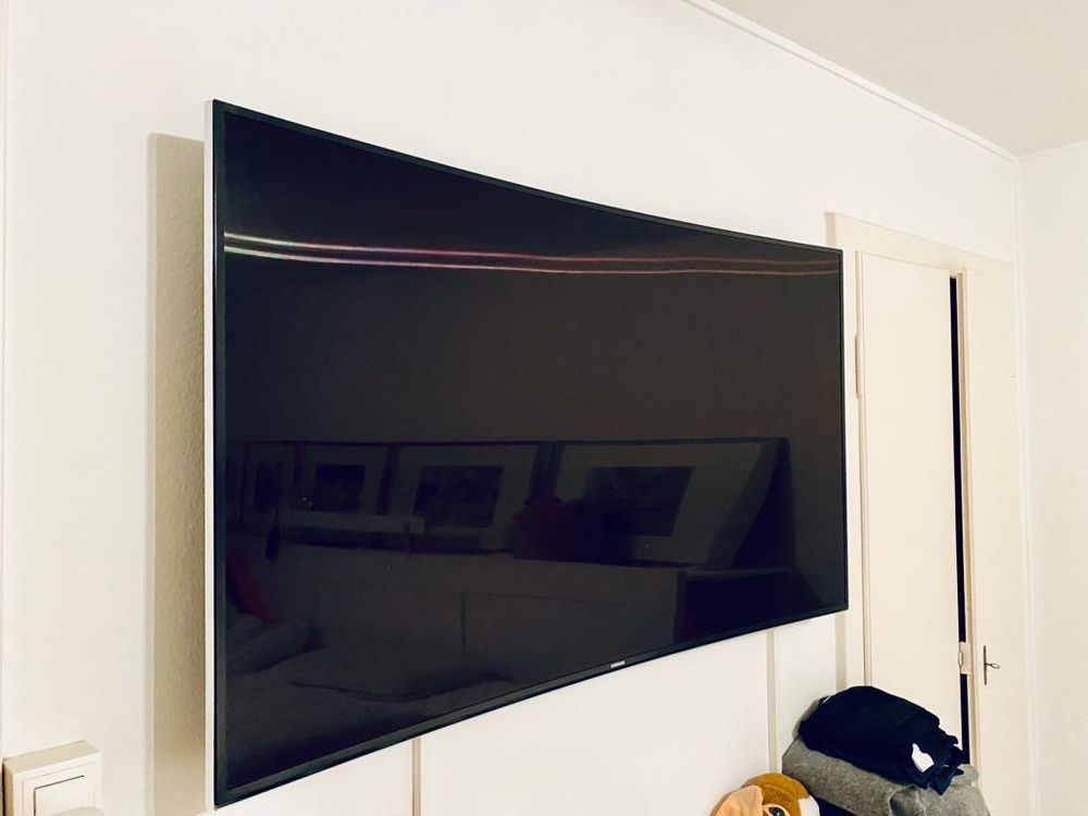 Fernseher TV Samsung Curved 55 Zoll UHD Schwarz Gross 3D Kaufen Auf