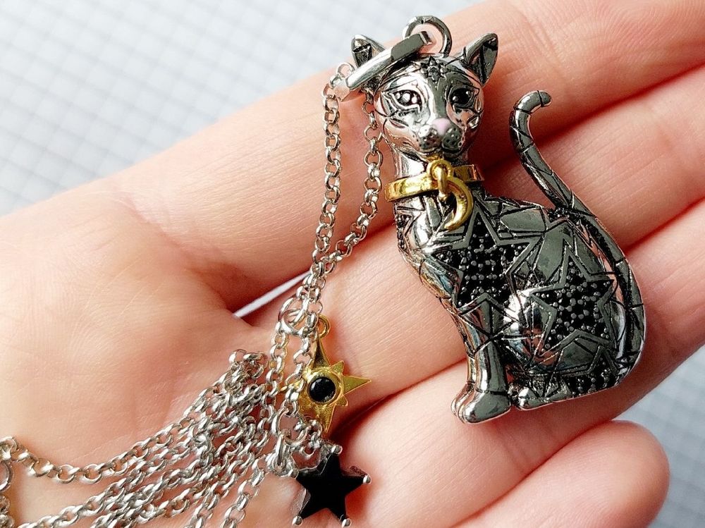 Silber 925 Anhänger Katze mit Kette Kaufen auf Ricardo