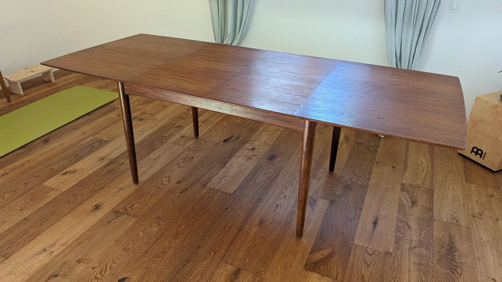 Table à manger scandinave mid century en teck Kaufen auf Ricardo