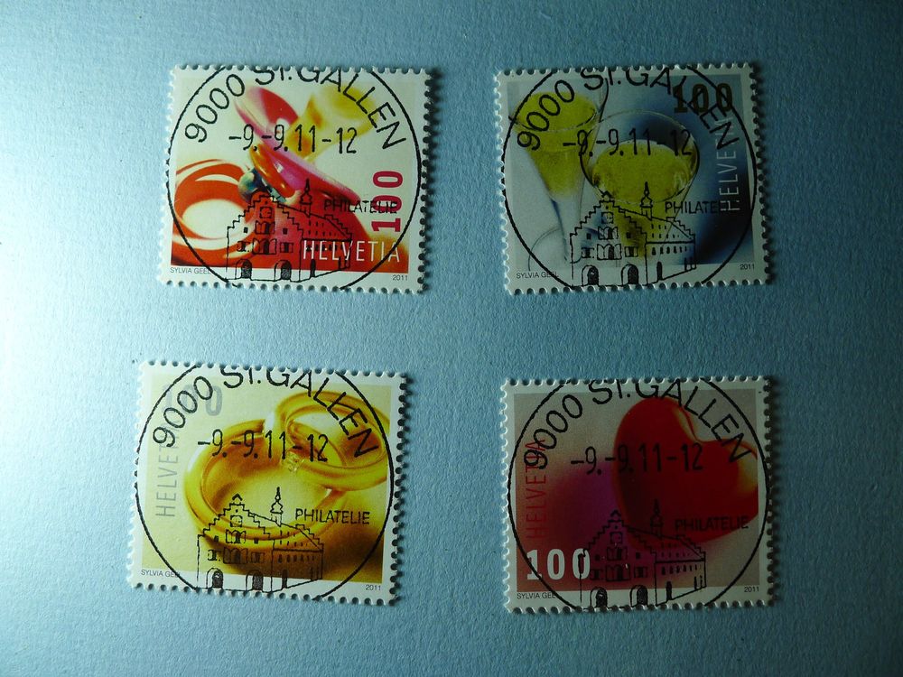 2011 Sondermarke Glückwünsche ET Voll Ortsstempel 1400 1403 Kaufen