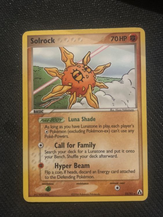 Pokemon Card Old 2006 EX Legend Maker Solrock 25 92 Kaufen Auf Ricardo