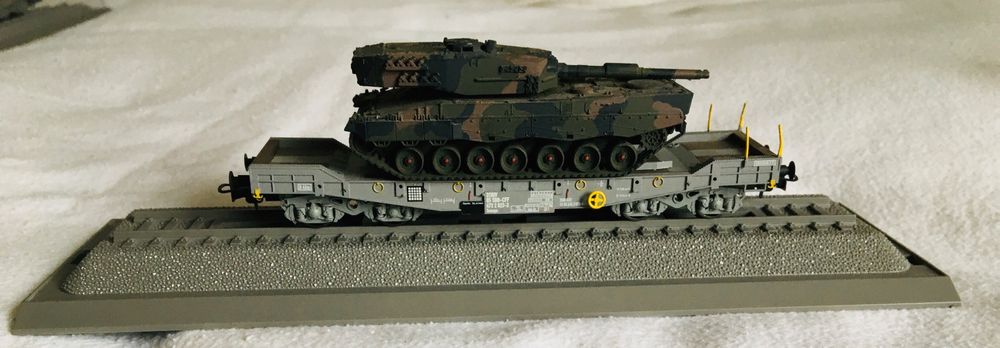 SBB Panzertransportwagen Mit Leopard Panzer Liliput H0 DC Kaufen Auf