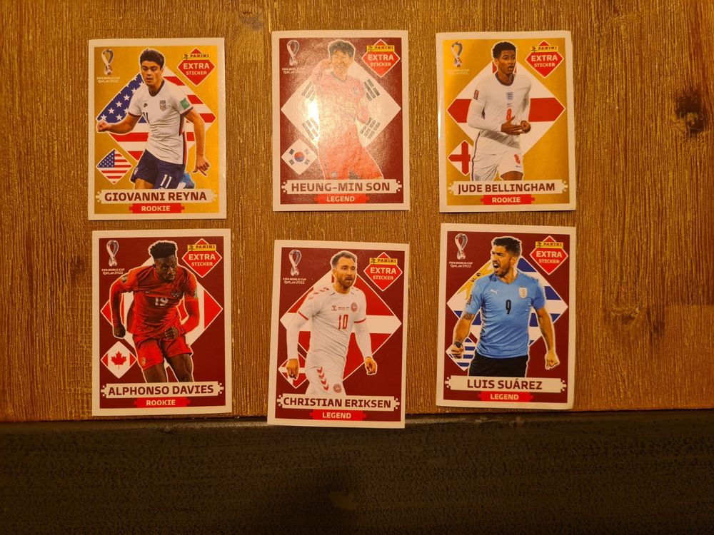 Qatar 2022 WM Panini Sticker Komplett Mit 6 Extra Sticker Acheter Sur