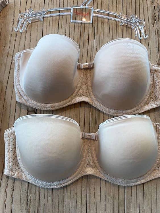 Triumph 2er Set BHs trägerlos variabel Gr 70E EU in nude Kaufen