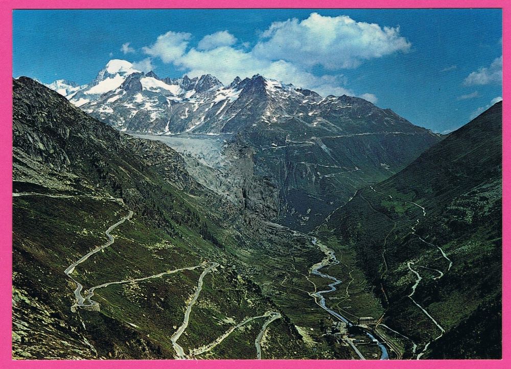 Grimsel Und Furkastrasse Blick Auf Gletsch Rhonegletscher Kaufen Auf