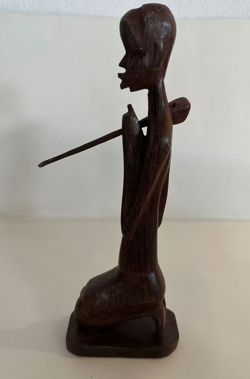 Vintage Afrikanische Handgeschnitzte Holz Skulptur Kaufen Auf Ricardo