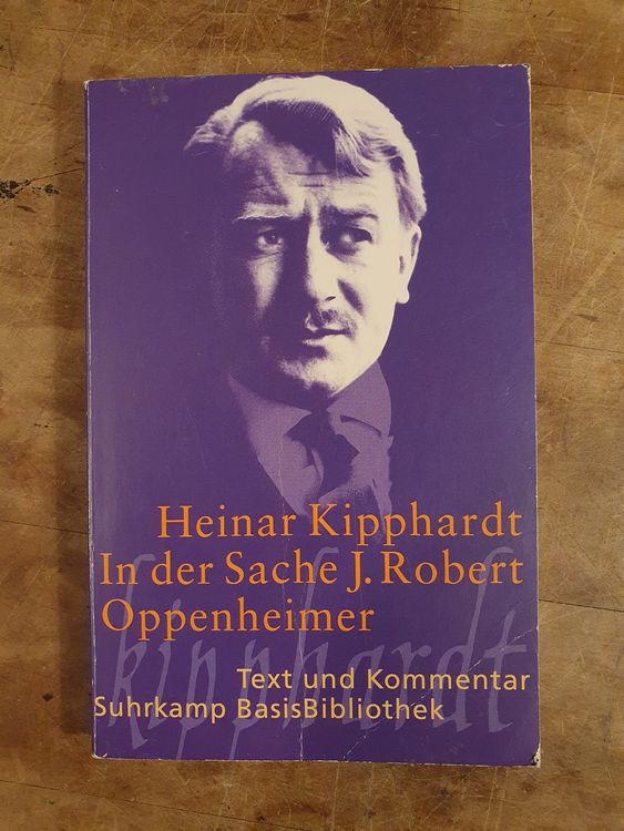 In Der Sache J Robert Oppenheimer Heinar Kipphardt Kaufen Auf Ricardo