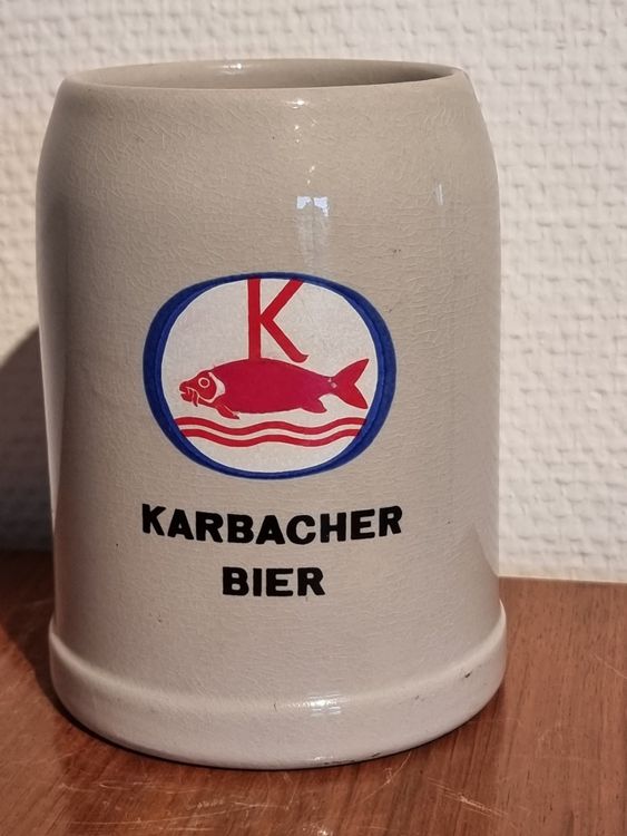 Karbacher Bier Sch Nenwerd Steingut Bierkrug Humpen Kaufen Auf Ricardo