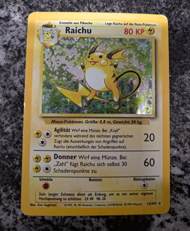 Pokemon Karte Raichu Holo Kaufen Auf Ricardo