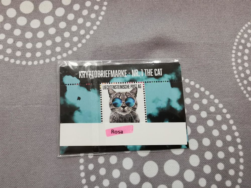 Crypto Briefmarke Nr The Cat Rosa Kaufen Auf Ricardo