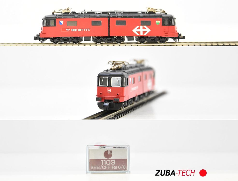 Hobbytrain ELok Re 6 6 Prototyp Rot SBB Spur N GS Analog OVP Kaufen