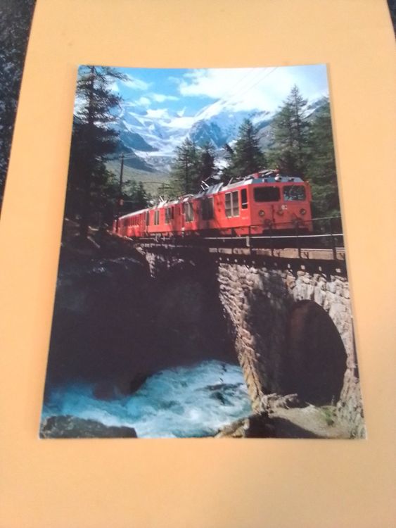 Bernina Bahn bei Morteratsch Brücke 90 Kaufen auf Ricardo