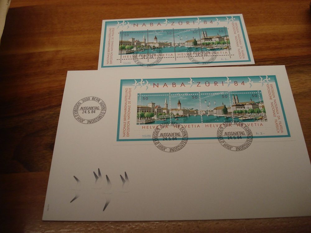 Block NABA Zürich 1984 FDC und Lose ET o Kaufen auf Ricardo