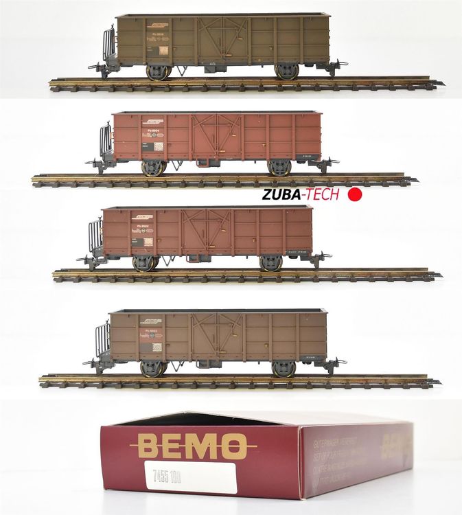 Bemo 745510 Hochbordwagen Set RhB H0m GS Kaufen Auf Ricardo