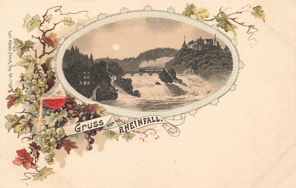 Gruss Rheinfall Litho Kaufen Auf Ricardo