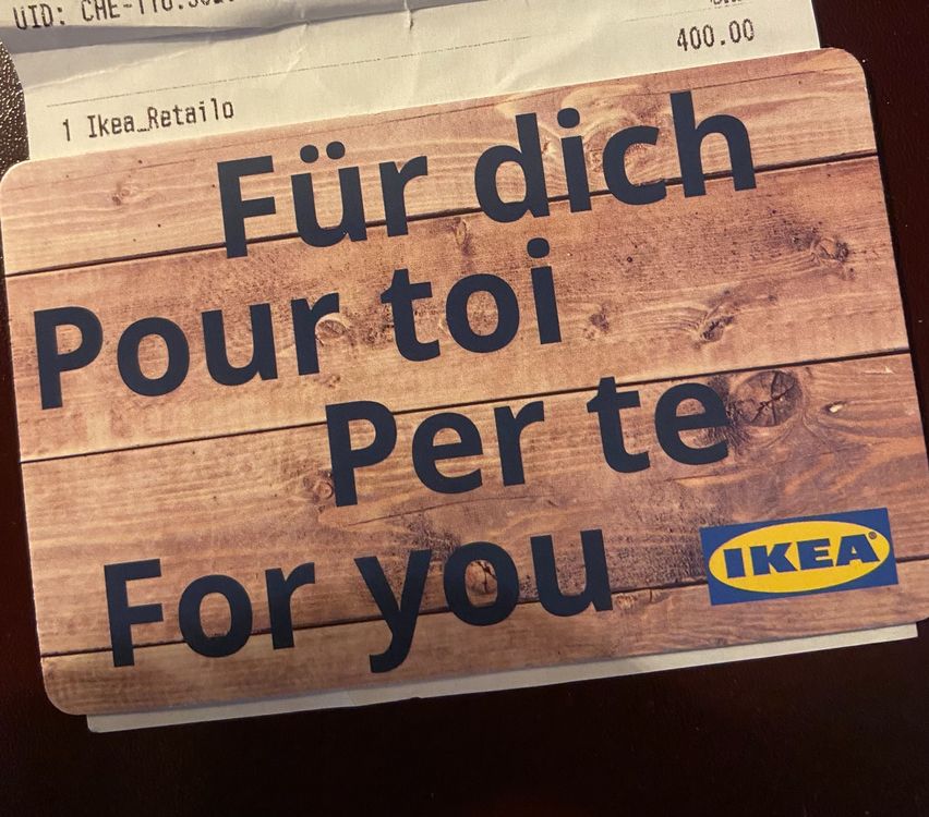 Gutschein Von IKEA 400 Guthaben Kaufen Auf Ricardo