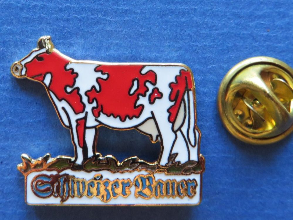 PINS PIN SCHWEIZER BAUER KUH ROT Kaufen Auf Ricardo