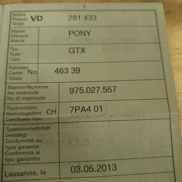 Mofa Pony Gtx Rot Beschreibung Unten Siehe Fotos Kaufen Auf Ricardo