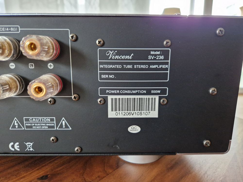 VINCENT SV 236 Integrated Tube Stereo Amplifier Kaufen Auf Ricardo