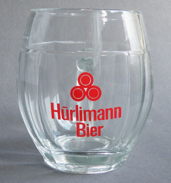 Brauerei Hürlimann Bier Rugeli Bierglas altes Logo Fässli Kaufen auf