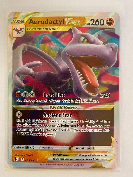 Pokemon Aerodactyl VStar 093 196 Lost Origin EN Kaufen Auf Ricardo