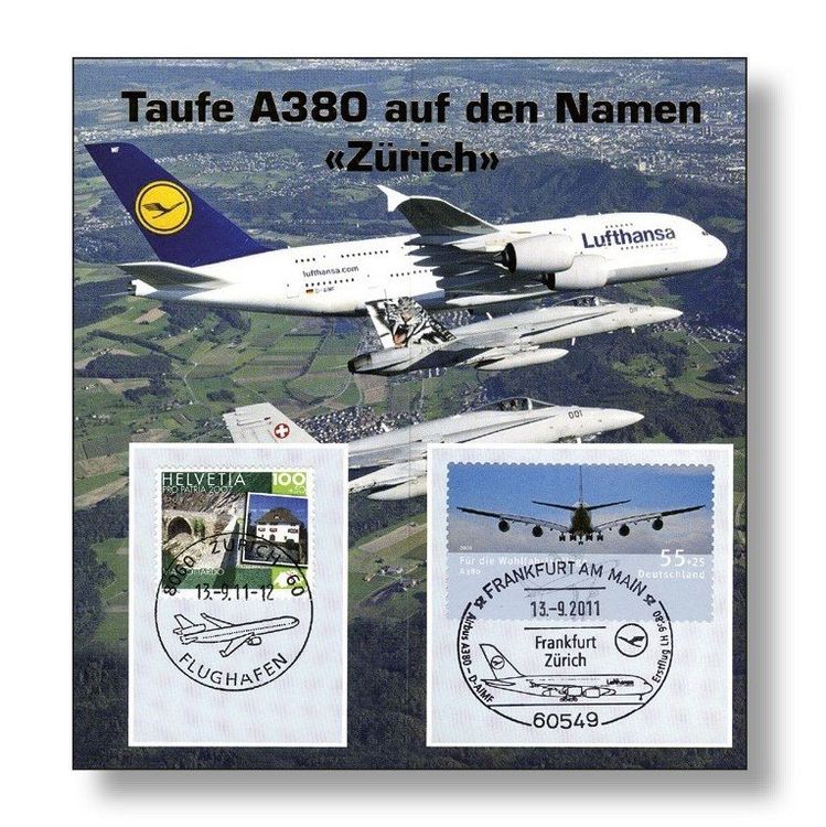 Taufe Airbus A Z Rich Auf Folder Kaufen Auf Ricardo