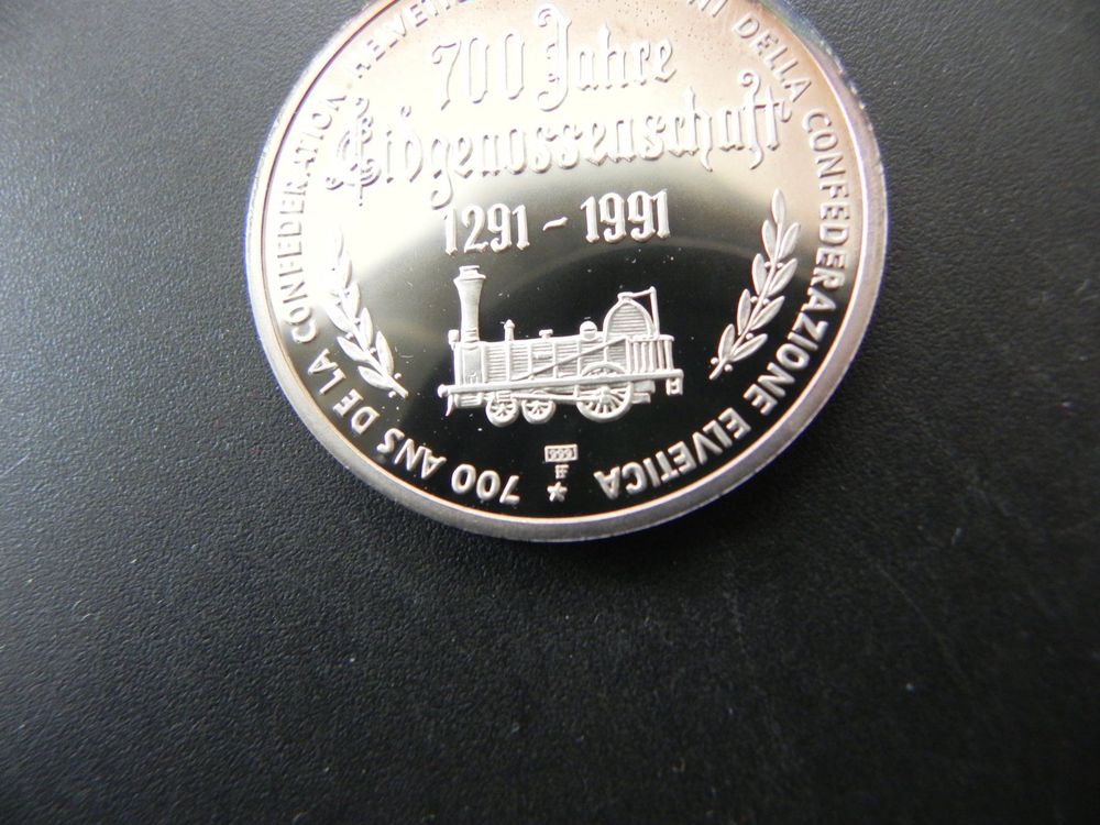 Medaille 700 Jahre Eisenbahn 1991 Basel Land Silber 15 G Kaufen Auf