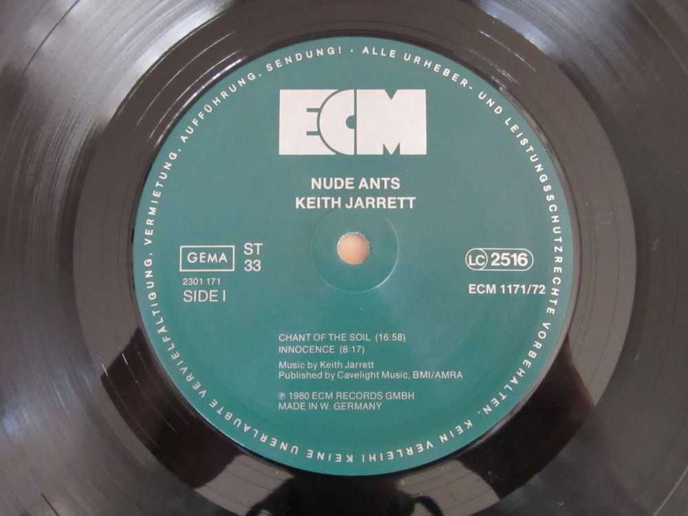 Langspielplatte 2LP KEITH JARRETT NUDE ANTS Gebraucht In