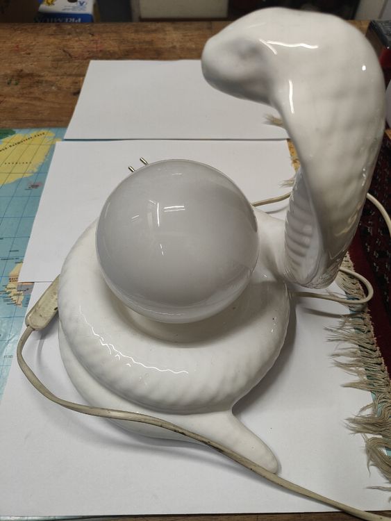 Vintage Schlangen Cobra Lampe Aus Keramik Kaufen Auf Ricardo