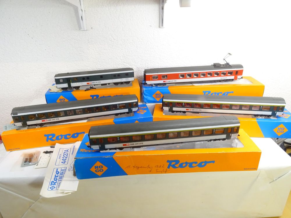 Roco SBB CFF Personenzug 5 Teilig WR PW GP H0 WS AC OVP Kaufen