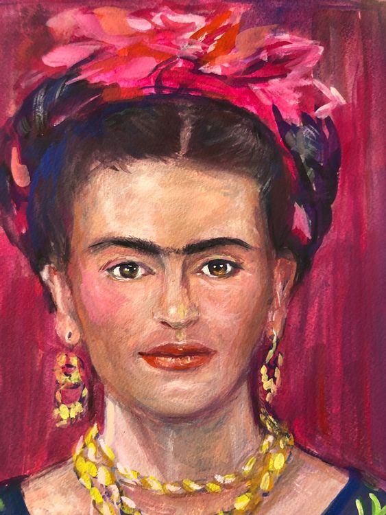 Frida Kahlo Bild Exclusive Handgefertigte Malerei Kaufen Auf Ricardo