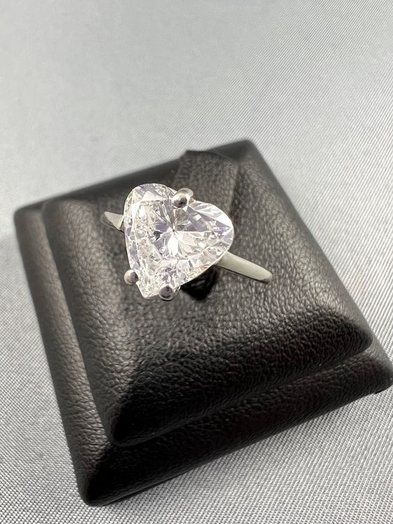 Herz Diamant Ring ca 1 1c 18k Weissgold Grösse 44 S151 Kaufen auf