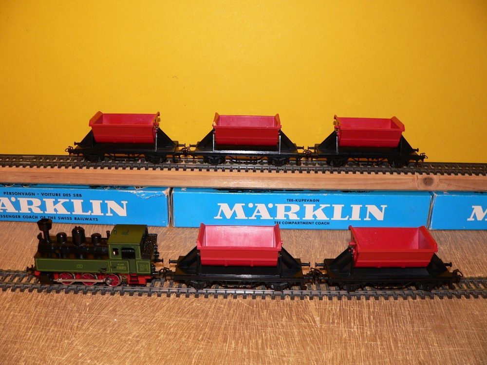 Märklin Dampfzügli HO mit Märklin TRAFO Schienen Weichen Kaufen auf