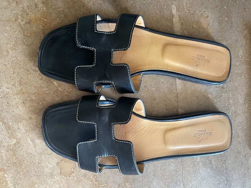 Hermès Sandalen Oran Schwarz Kaufen auf Ricardo