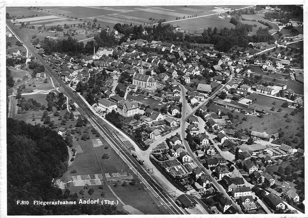 Aadorf Tg Flugaufnahme Nr Mit Bahnhof Kaufen Auf Ricardo