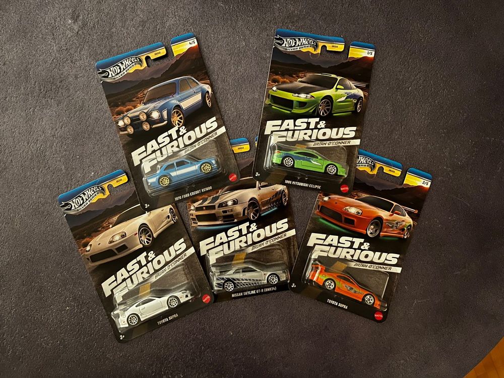 Hot Wheels Brian O Conner Fast Furious Komplettes Set Neu Und