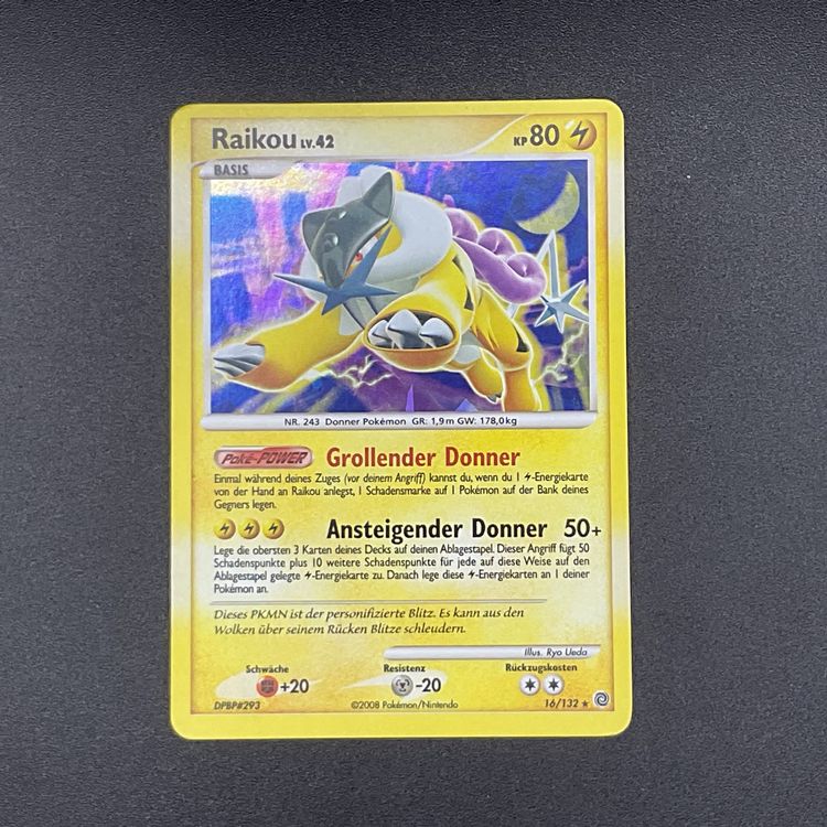 Pok Mon Secret Wonders Raikou Holo Cracked Ice Kaufen