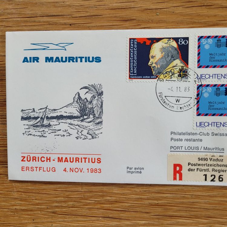 Luftpostbrief Zürich Mauritius 83 Kaufen auf Ricardo