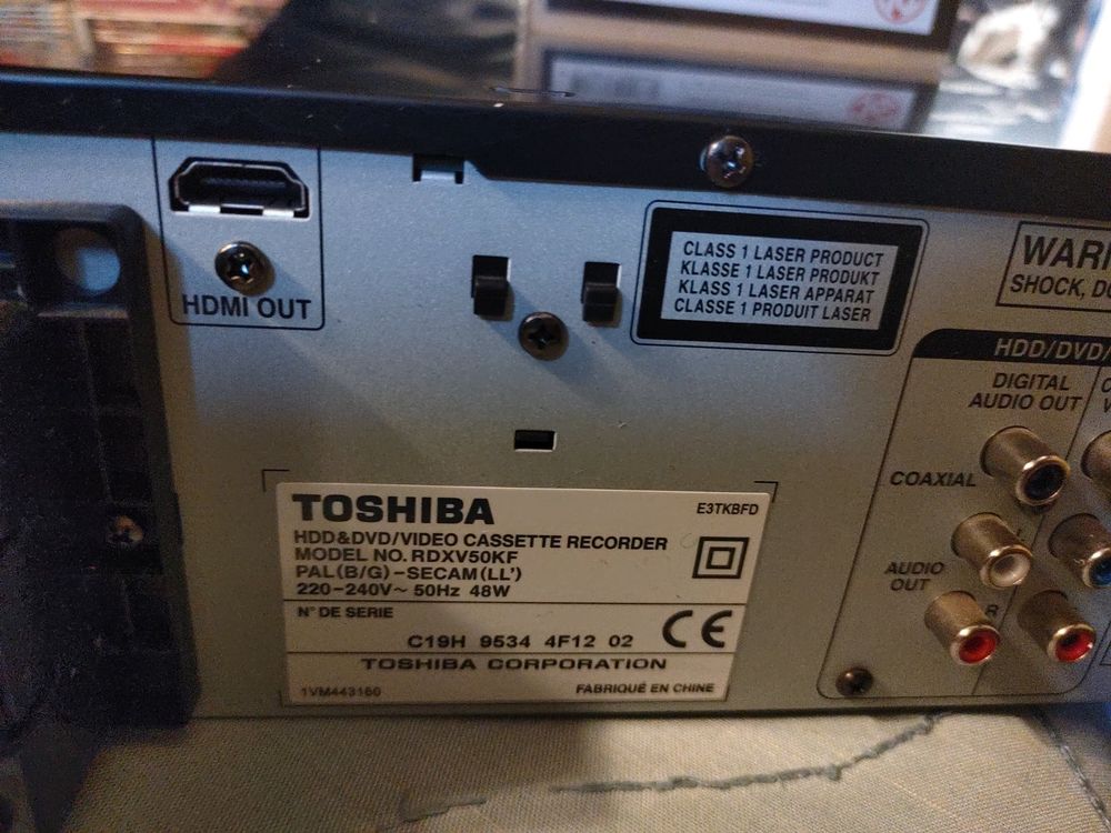 Magnetoscope TOSHIBA RDXV50 Combo DVD VHS HDD HDMI Kaufen Auf Ricardo