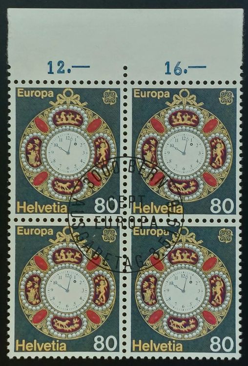 1976 Europa 577 4er Block ʘ ET Stempel gummiert Kaufen auf Ricardo