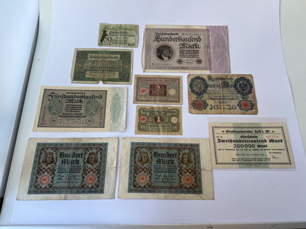 10 Banknoten DEUTSCHE REICHSMARK Kaufen Auf Ricardo