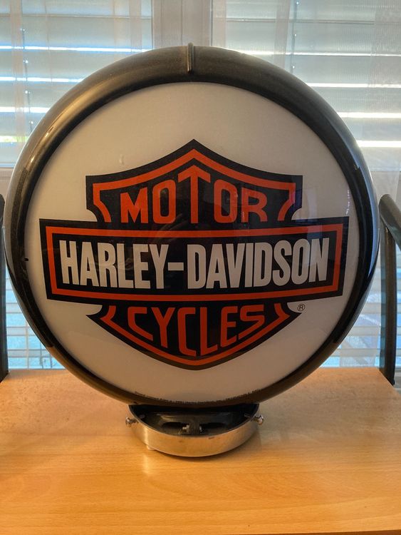 Harley Davidson Tanks Ule Globe Beleuchtet Aus Glas Rar Kaufen Auf