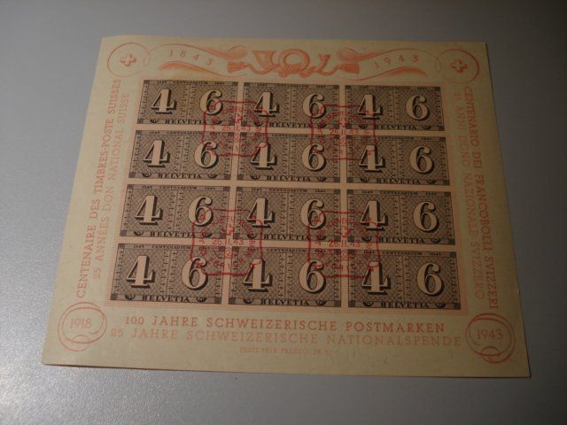 Luxusblatt 100 Jahre Briefmarken 1943 ET O Kaufen Auf Ricardo