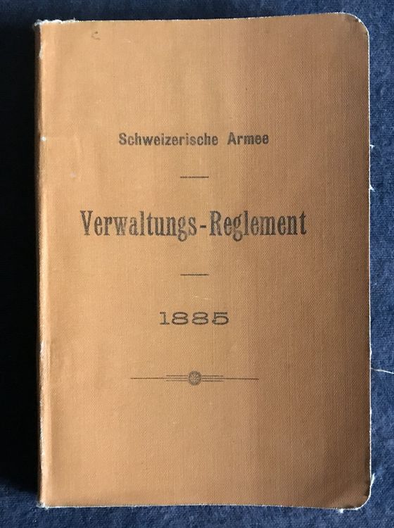 Schweizer Armee Verwaltungs Reglement Kaufen Auf Ricardo