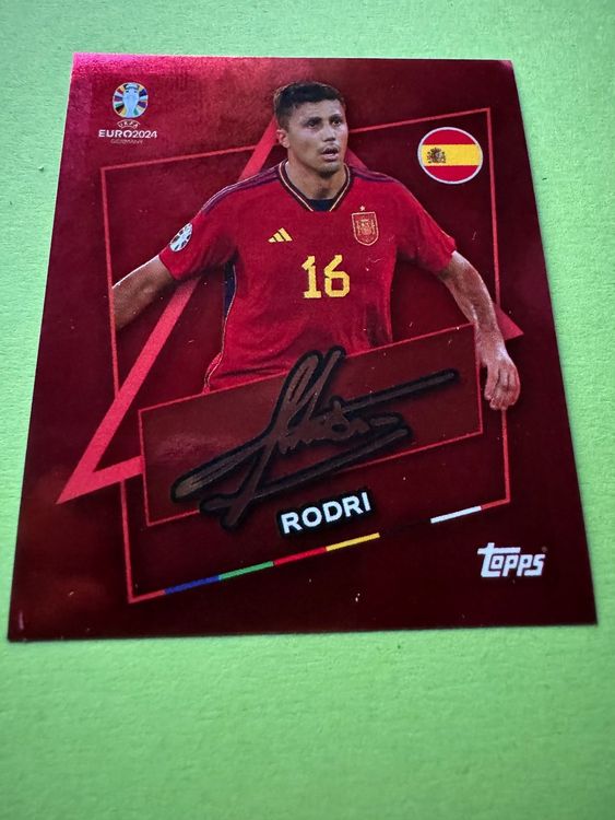 TOPPS EM 2024 ESP SP RODRI Unterschrift Kaufen Auf Ricardo