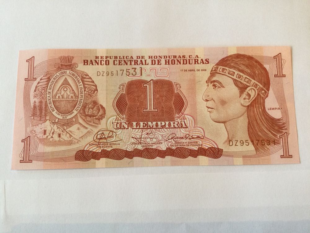 Banknote Honduras Un Lempira Unz Kaufen Auf Ricardo