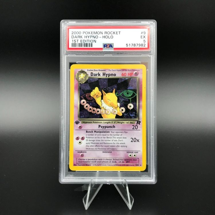 Dark Hypno Holo Team Rocket 1 Edition PSA 5 Kaufen Auf Ricardo